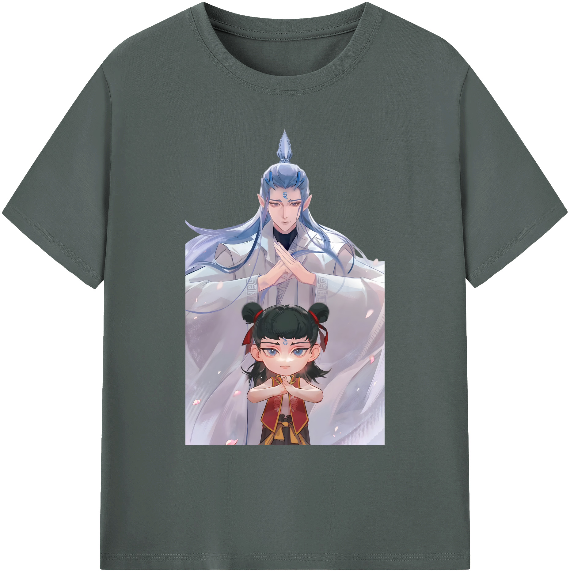 （画像用） Ne Zha 2 ナタ 魔童の大暴れ 綿100％ メンズ半袖Tシャツ｜肌触りやわらか＆通気性